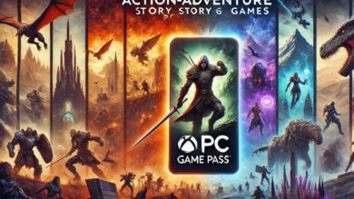 best action adventure story games on pc game pass