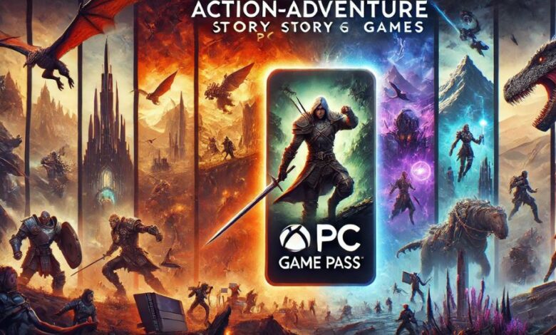 best action adventure story games on pc game pass